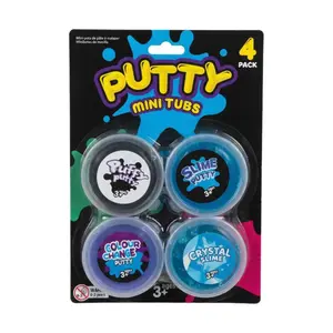 Đồ Chơi Slime (Nhiều Mẫu), Putty Mini Tubs, 4 Hũ - UNCLE BILLS