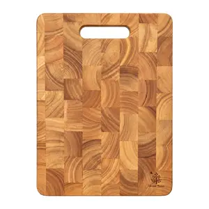Thớt Sớ Lật Chữ Nhật Trung, Medium Rectangular End-Grain Cutting Board (34 x 25 x 2cm) - GO DUC THANH
