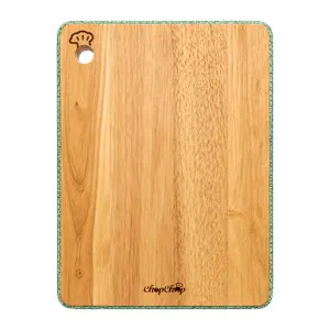 Thớt Chữ Nhật Sắc Màu, Color-Edged Rubber Wood Cutting Board (32 x 22 x 1.7cm) - GO DUC THANH