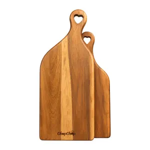Đôi Thớt Bên Nhau, ChopChop, 2-Piece Acacia Wood Cutting Board Set (38.5 x 15 x 1.5cm) & (32.5 x 22 x 1.5cm) - GO DUC THANH