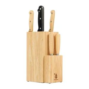 Dắt Dao Đứng Lớn, Large Wooden Knife Holder Block (10 x 14.8 x 23cm) - GO DUC THANH