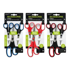 Bộ 3 Kéo Cán Mềm, 3-Piece Soft Grip Scissors - UNCLE BILLS