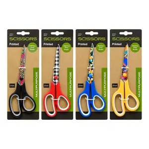 Kéo In Họa Tiết, Multi-Purpose Printed Scissors (21cm) - UNCLE BILLS