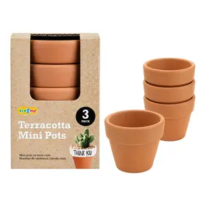Chậu Đất Nung Trồng Cây, Kre8me, Terracotta Mini Pots, 3 Cái - UNCLE BILLS