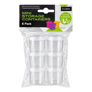 Hũ Đựng Mini, Mini Storage Containers, 6 Cái (20ml) - UNCLE BILLS