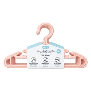 Móc Áo Mỏng Trẻ Em, Hara Thin Baby Hanger, 10 Cái (302 x 4.5 x 153mm) - INOCHI