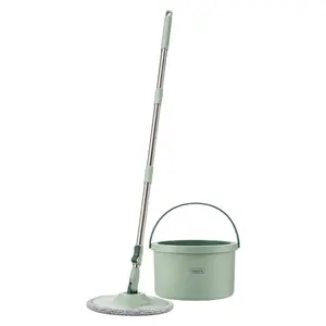 Bộ Lau Nhà Tách Nước Tròn, Souji Spin Mop Round Set, 2.5L (320 x 322 x 190mm) - INOCHI