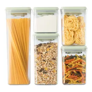 Bộ Hộp Đựng Thực Phẩm Khô, Hokkaido Dry Food Container, 5 Cái (500ml, 1000ml, 1400ml, 2100ml) - INOCHI