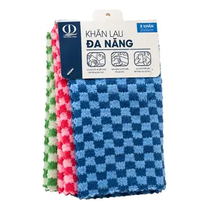 Khăn Lau Đa Năng,  All Purpose Microfibre Cloth, 5 Cái (30 x 30cm) - QUANG PHU