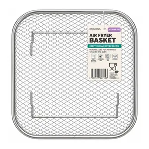 Rổ Lưới Inox Cho Nồi Chiên Không Dầu Hình Vuông, Square Stainless Steel Air Fryer Basket (20 x 20 x 4.5cm) - UNCLE BILLS