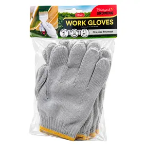 Găng Tay Bảo Hộ Lao Động, Backyard Growing, Work Gloves, One Size, 3 Cặp - UNCLE BILLS