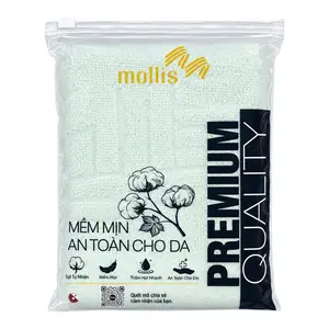 Khăn Mặt Mềm Mịn, Premium Quality Bamboo & Cotton Face Towel (40 x 78cm) - MOLLIS