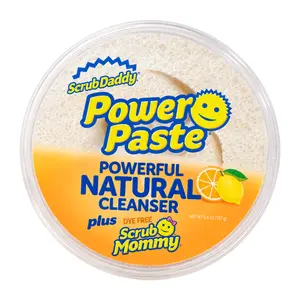 Bộ Chất Tẩy Rửa & Miếng Bọt Biển 2 Mặt Lau Chùi Đa Năng, Power Paste, Powerful Natural Cleanser Plus Dye Free Scrub Mommy (250g) - SCRUB DADDY
