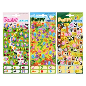 Hình Dán Nổi Mềm Hình Động Vật (Nhiều Mẫu), Animal Soft Puffy Stickers - UNCLE BILLS