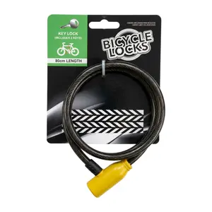 Dây Khóa Xe Đạp & 2 Chìa, Bicycle Cable Lock with 2 Keys (80cm) - UNCLE BILLS