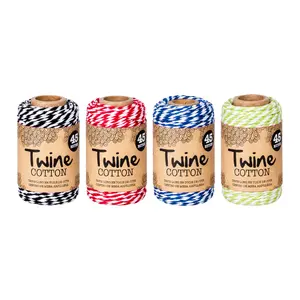 DâyThừng Bện Xoắn 2 Màu (Nhiều Mẫu), Twine Cotton (45m) - UNCLE BILLS