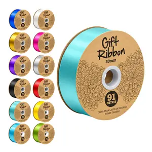 Dây Ruy Băng Trơn Gói Quà (Nhiều Màu), Plain Gift Ribbon (30mm x 91m) - UNCLE BILLS