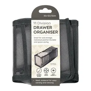 Hộp Lưới Chia Ngăn Đựng Quần Áo, Drawer Organiser, 11 Ngăn (32 x 12 x 12cm) - UNCLE BILLS