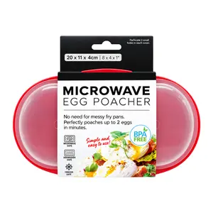 Khay Đựng Làm Trứng Chần, Microwave Egg Poacher, BPA Free (20.5 x 11.5 x 4.5cm) - UNCLE BILLS