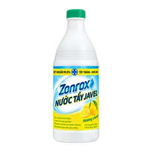 Nước Tẩy Trắng Javel Diệt Khuẩn Khử Mùi Hương Chanh, Javel Bleach, Lemon Scent (1000ml) - ZONROX