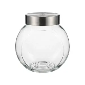 Hũ Thủy Tinh Đựng Thực Phẩm Có Nắp, Dry Food Jar with Lid (1500ml) - UNCLE BILLS