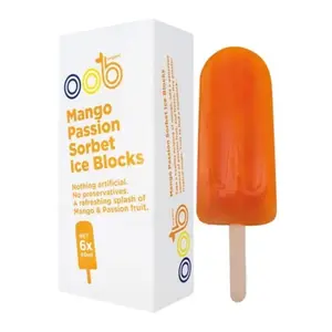 Kem Que Xoài Hữu Cơ, Organic Mango Passion Sorbet Ice Block (60ml) - OOB