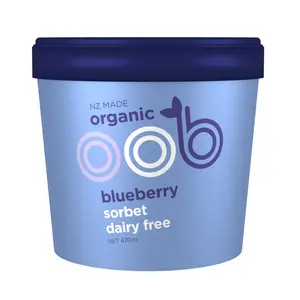 Kem Việt Quất Hữu Cơ, Organic Blueberry Sorbet, Dairy Free (470ml) - OOB