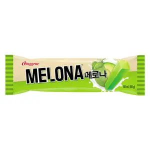 Kem Que Vị Dưa Lưới, Melona, Melon Flavored Ice Bar, 2.7 fl oz (80ml) - BINGGRAE
