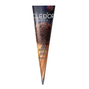 Kem Ốc Quế Socola, Clédor, Chocolate Brownie Cone (160ml) - BINGGRAE