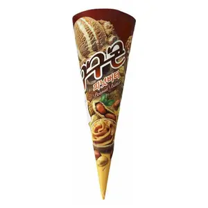 Kem Ốc Quế Bơ Đậu Phộng, Goo Goo Cone, Peanut Butter (160ml) - LOTTE