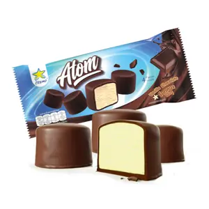 Kem Viên Vani Phủ Socola, Atom, Vanilla Flavoured Ice Cream Coated with Compound Chocolate, 4 Viên (44g) - CREMO