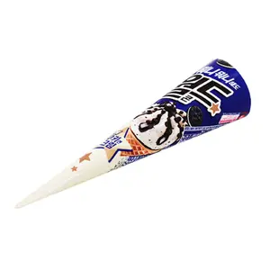 Kem Ốc Quế Vị Bánh Quy & Kem, World Cone, Cookie & Cream Ice Cream (160ml) - LOTTE