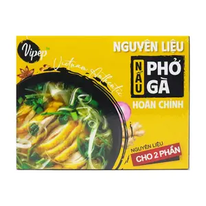 Nguyên Liệu Nấu Phở Gà Hoàn Chỉnh, Vietnam Authentic Chicken Pho Cooking Set, 2 Phần (185g) - VIPEP