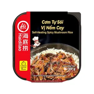 Cơm Tự Sôi Vị Nấm Cay, Self-Heating Spicy Mushroom Rice (160g) - HAIDILAO