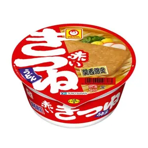 Mì Udon Chả Cá, Kitsune Kansai, Instant Udon Noodles with Fish Cake (96g) - TOYO SUISAN