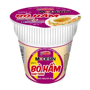Mì Ly Bò Hầm Rau Thơm, Modern, Instant Noodle Cup, Stewed Beef with Herb Flavour (65g) - ACECOOK