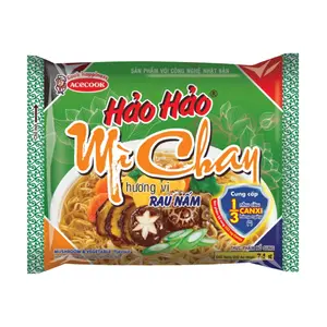 Mì Chay Hương Vị Rau Nấm Hảo Hảo, Instant Vegetarian Noodles, Mushroom & Vegetable Flavour (74g) - ACECOOK