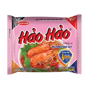 Mì Tôm Chua Cay Hảo Hảo, Instant Noodles, Hot & Sour Shrimp Flavour (75g) - ACECOOK