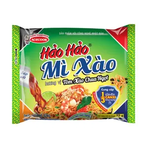 Mì Xào Hương Vị Tôm Xào Chua Ngọt Hảo Hảo, Instant Fried Noodles, Sweet & Sour Shrimp Flavour (75g) - ACECOOK