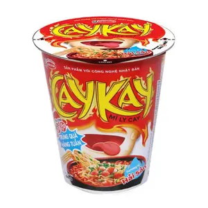Mì Ly Cay Hương Vị Hải Sản CayKay, Instant Noodle Cup, Spicy Seafood (66g) - ACECOOK