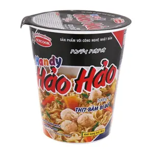 Mì Ly Hương Vị Thịt Bằm Bí Đỏ, Handy Hảo Hảo, Instant Noodle Cup, Minced Pork with Pumpkin Flavour (68g) - ACECOOK