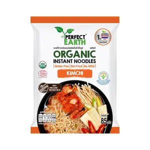 Mì Ăn Liền Hữu Cơ Vị Kim Chi, Organic Instant Noodles, Kimchi (85g) - PERFECT EARTH
