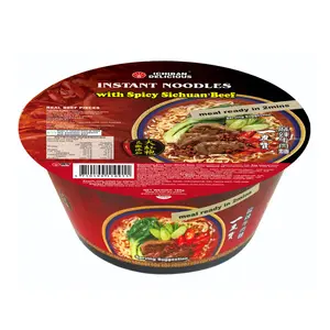Mì Ăn Liền Vị Bò Tứ Xuyên Cay, Instant Noodles with Spicy Sichuan Beef (185g) - ICHIBAN DELICIOUS