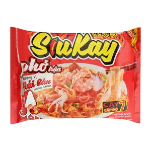Phở Trộn Hương Vị Hải Sản, SiuKay, Super Spicy Fried Pho, Seafood Flavour (85g) - ACECOOK