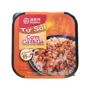 Cơm Cà Ri Gà Tự Sôi, Self-Heating Chicken Curry Rice (315g) - HAIDILAO