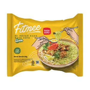 Mì Rau Chân Vịt Súp Ăn Liền Vị Soto, Instant Spinach Noodles Soto Flavor (80g) - FITMEE