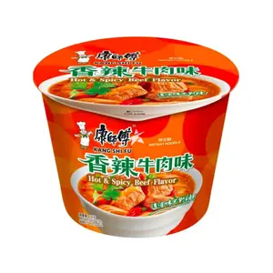 Mì Ăn Liền Vị Bò Siêu Cay, Hot & Spicy Beef Flavour Noodle Soup (108g) - KANG SHI FU