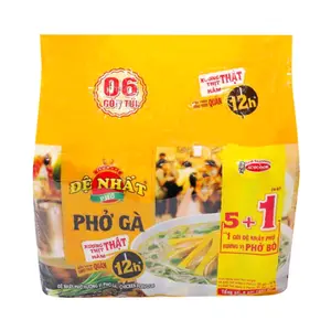 Phở Gà Ăn Liền Đệ Nhất, Instant Pho Noodles, Chicken Flavour, 5 Gói + 1 Gói Phở Bò (403g) - ACECOOK