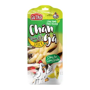 Chân Gà Ngâm Ớt, Spicy Pickled Chicken Feet (33g) - ONG CHA VA
