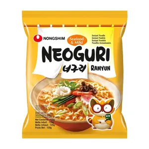 Mì Hải Sản Cay, Neoguri Ramyun, Seafood Mild Spicy Ramen (120g) - NONGSHIM